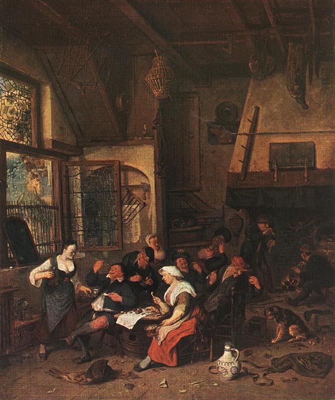 DUSART, Cornelis Tavern Scene sdf